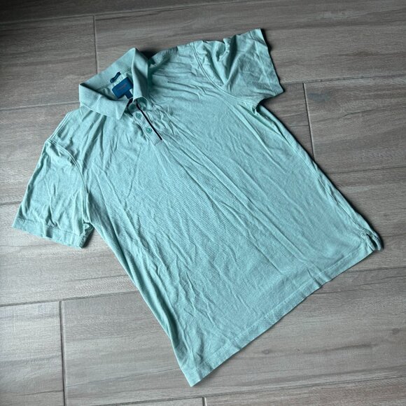 Fairlane Seafoam Pima Cotton Polo Men's Size Large - Picture 1 of 5